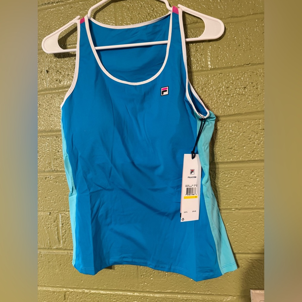 Fila Aqua and Sky Blue Tank Top